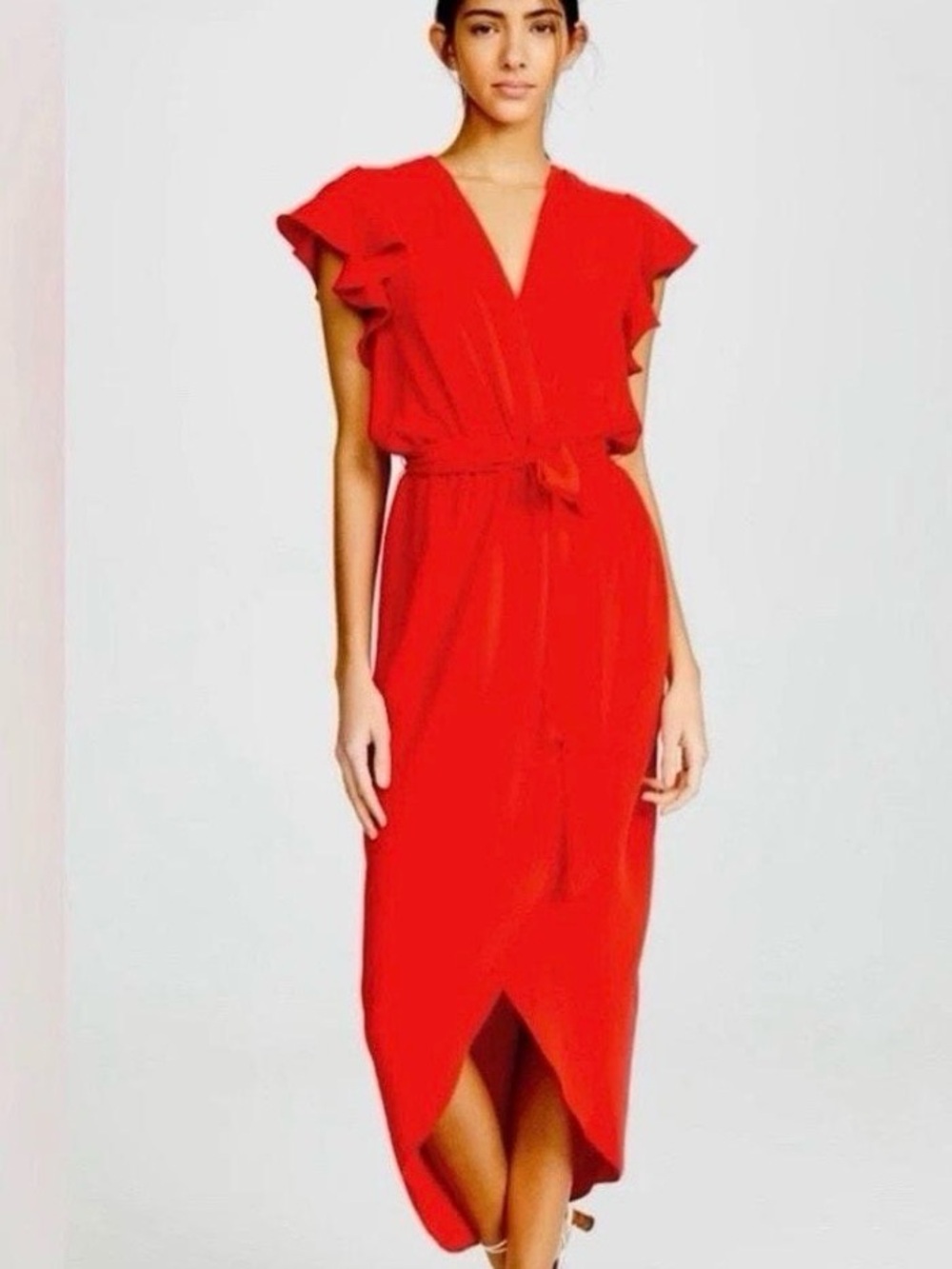 Amanda Uprichard Red Mid Length Dress Size XS